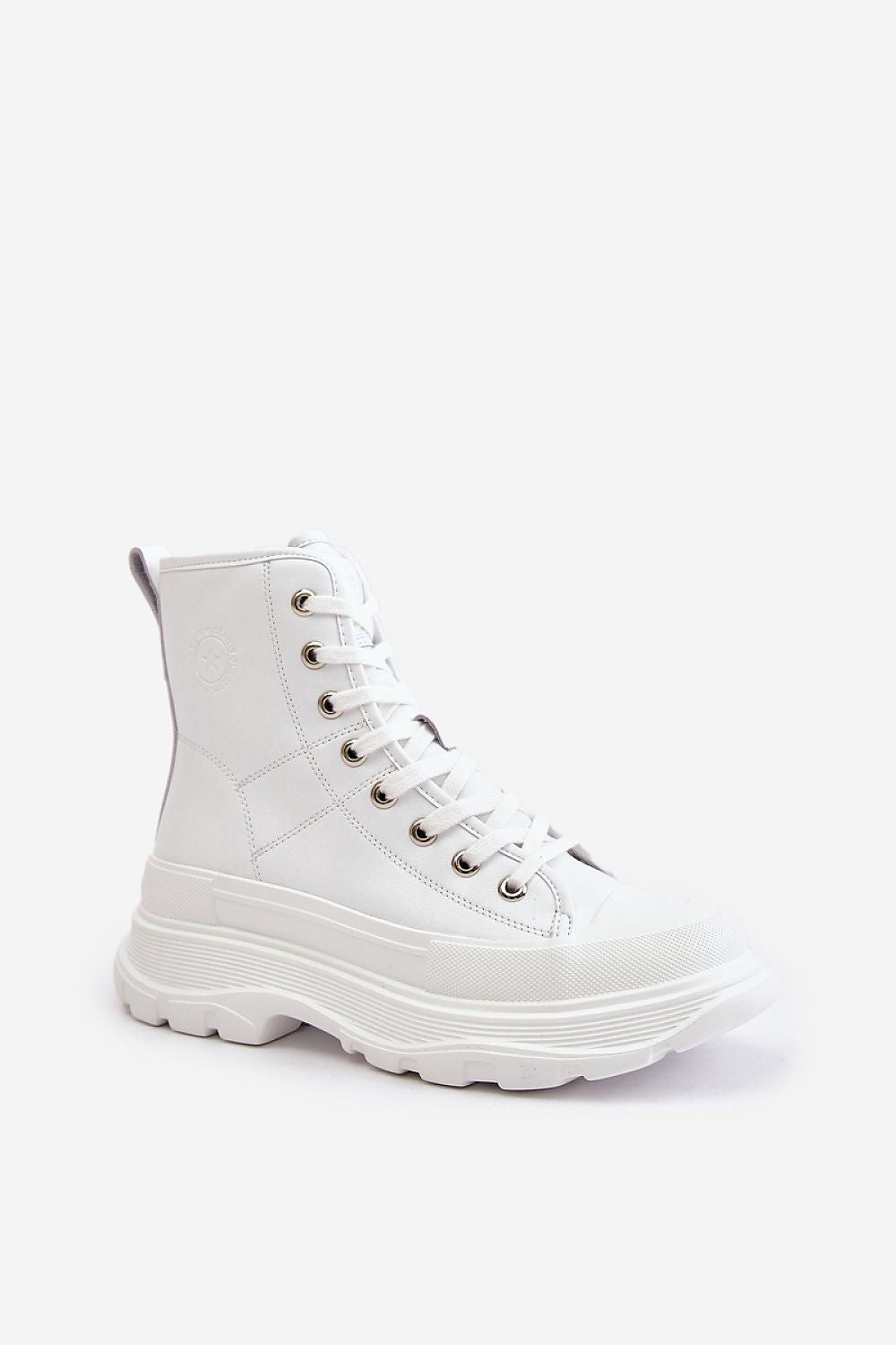 Plateau-Sneakers in Weiß